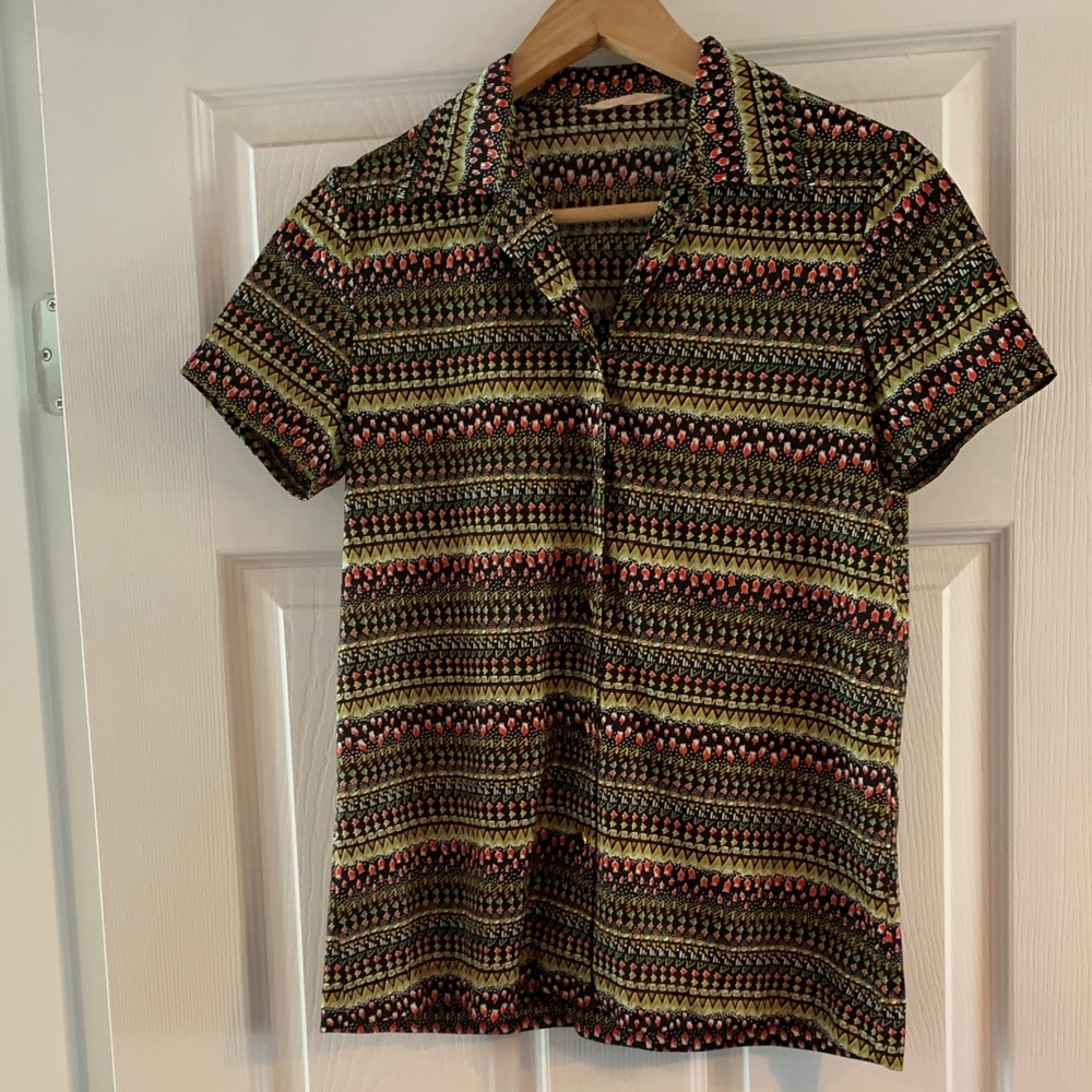 Women’s Vintage Polyester Blouse